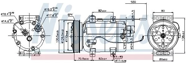 Nissens 89101 Компрессора кондиционера
