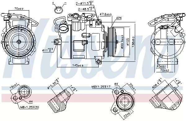 Nissens 89116 Компрессора кондиционера