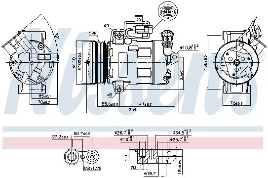 Nissens 89216 Компрессора кондиционера