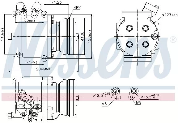 Nissens 89226 Компрессора кондиционера