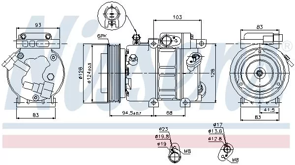 Nissens 89285 Компрессора кондиционера