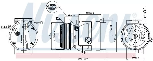 Nissens 89435 Компрессора кондиционера