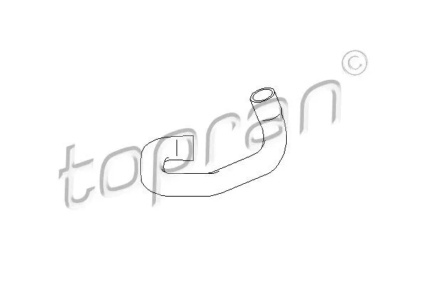 TOPRAN 207403 Патрубок радіатора