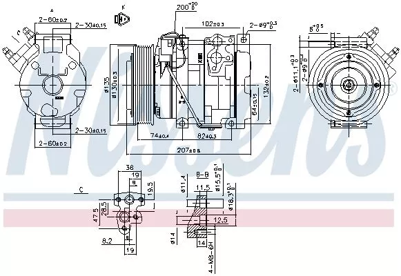 Nissens 89558 Компрессора кондиционера