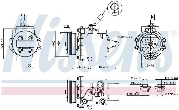 Nissens 89591 Компрессора кондиционера