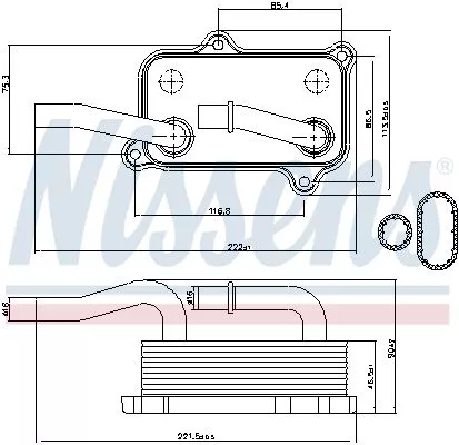 Nissens 90599 Масляный радиатор двигателя