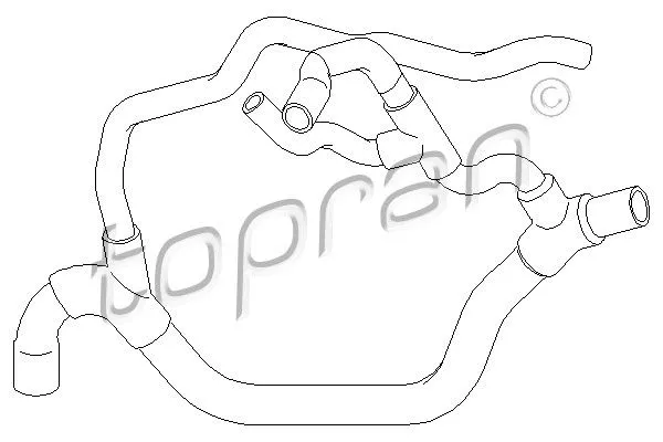 TOPRAN 700509 Патрубок радиатора