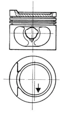 KOLBENSCHMIDT 93872610 Поршень