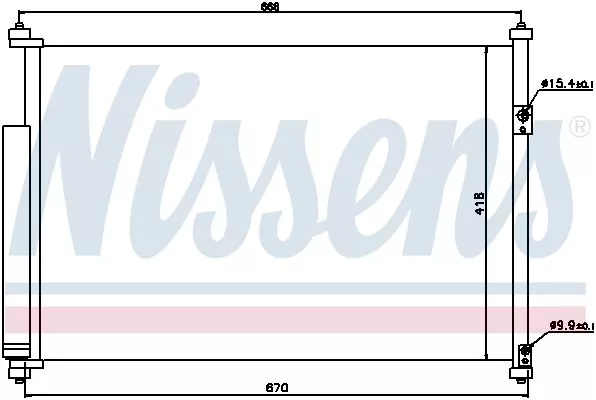 NISSENS 940012 Радиатор кондиционера
