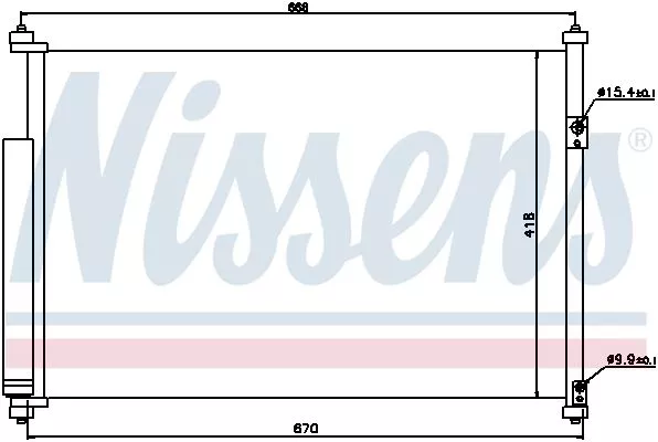 Nissens 940012 Радиатор кондиционера