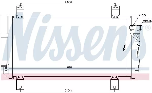 Nissens 940032 Радиатор кондиционера