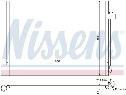 Nissens 940058 Радиатор кондиционера