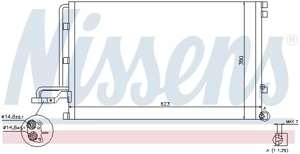 Nissens 940087 Радіатор кондиціонера