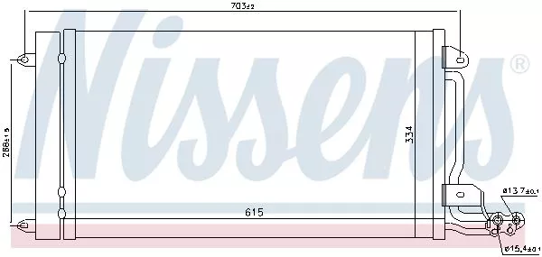 NISSENS 940093 Радиатор кондиционера