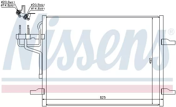 Nissens 940144 Радиатор кондиционера