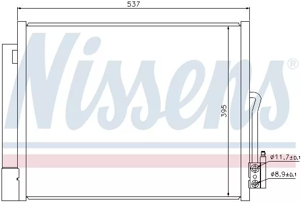 NISSENS 940156 Радиатор кондиционера