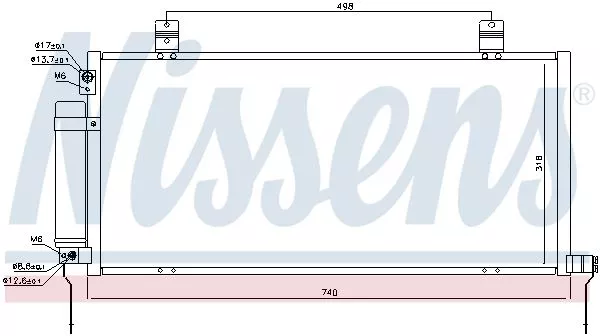 Nissens 940164 Радиатор кондиционера