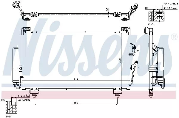 Nissens 940165 Радиатор кондиционера
