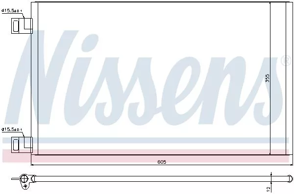 Nissens 940184 Радиатор кондиционера