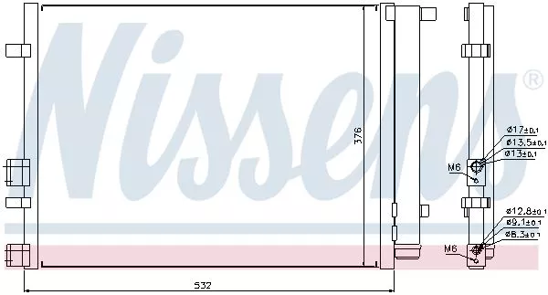 Nissens 940221 Радіатор кондиціонера