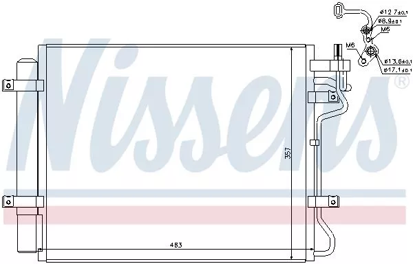 Nissens 940314 Радиатор кондиционера