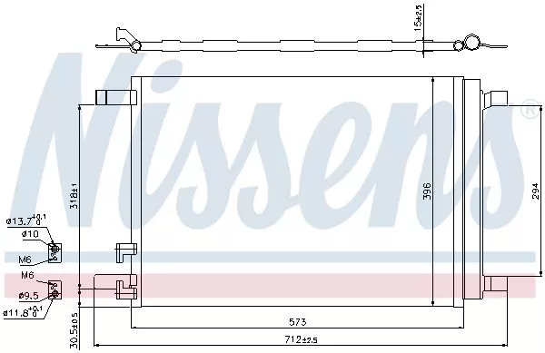 Nissens 940319 Радиатор кондиционера