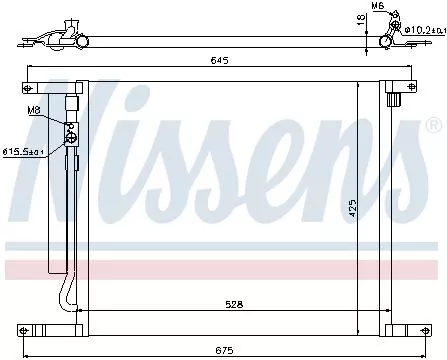 Nissens 940335 Радиатор кондиционера