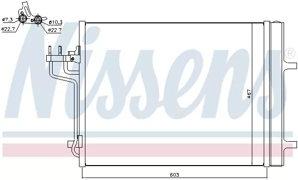 Nissens 940398 Радиатор кондиционера