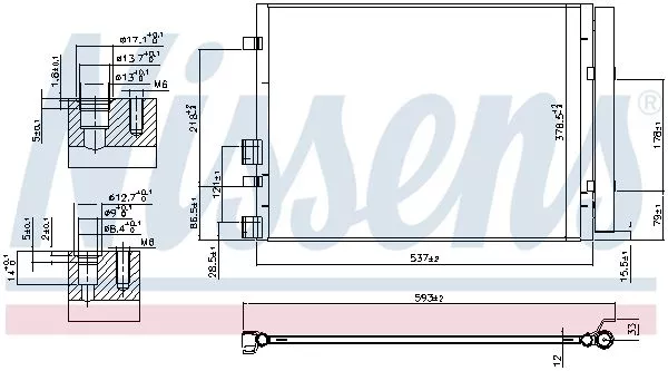 Nissens 940405 Радиатор кондиционера