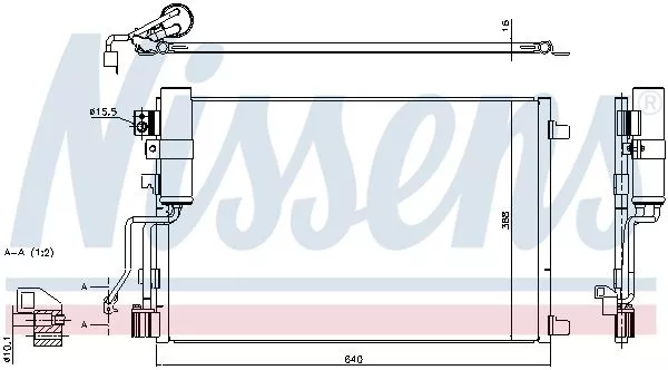 Nissens 940417 Радиатор кондиционера