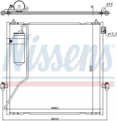 Nissens 940472 Радіатор кондиціонера