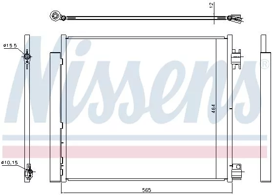 Nissens 940546 Радиатор кондиционера