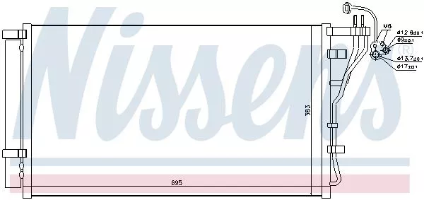 Nissens 940698 Радіатор кондиціонера