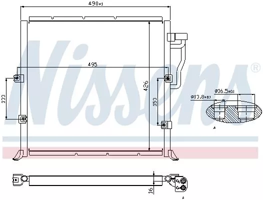 Nissens 94157 Радіатор кондиціонера