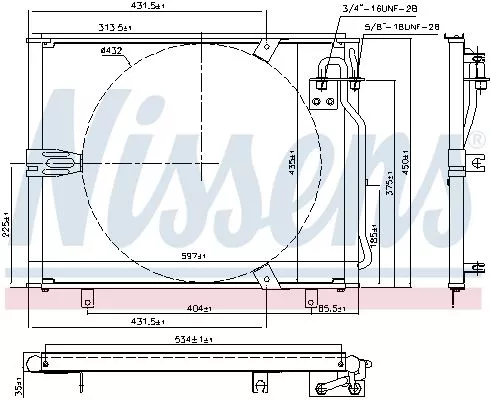 Nissens 94158 Радиатор кондиционера