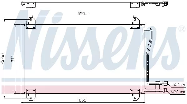 Nissens 94225 Радиатор кондиционера