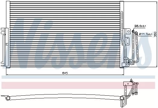 Nissens 94234 Радиатор кондиционера