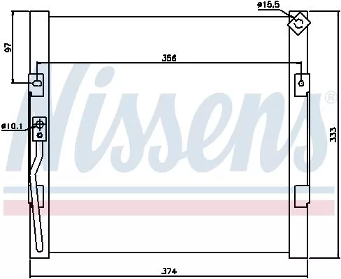 Nissens 94289 Радіатор кондиціонера