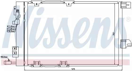 Nissens 94384 Радіатор кондиціонера