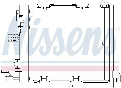 Nissens 94385 Радіатор кондиціонера