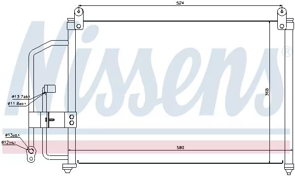 Nissens 94412 Радіатор кондиціонера