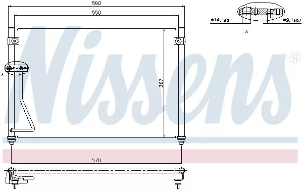 Nissens 94428 Радиатор кондиционера