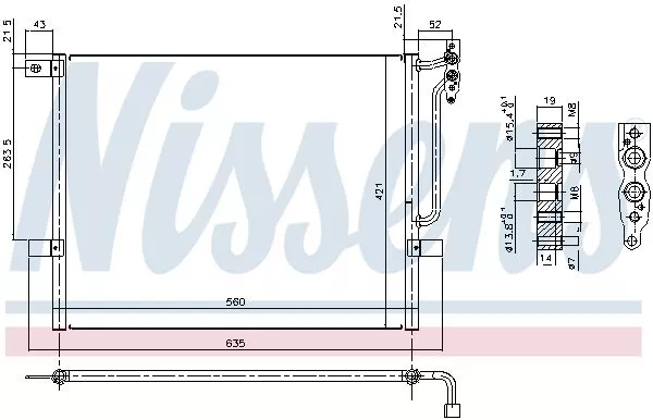 Nissens 94431 Радіатор кондиціонера