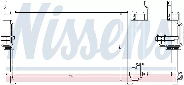 Nissens 94448 Радиатор кондиционера