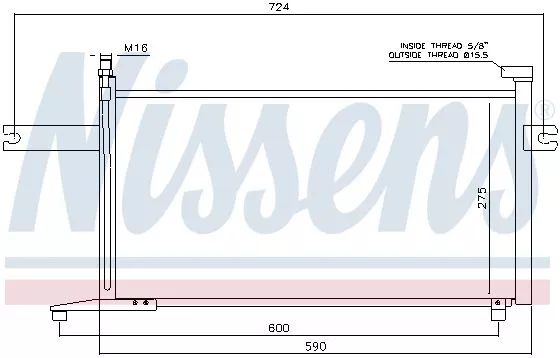 Nissens 94498 Радиатор кондиционера