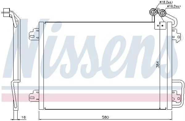Nissens 94572 Радиатор кондиционера