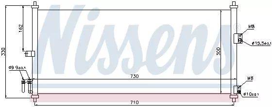 NISSENS 94616 Радиатор кондиционера