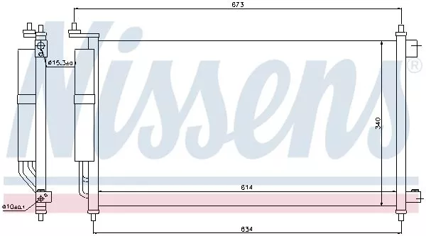Nissens 94621 Радиатор кондиционера