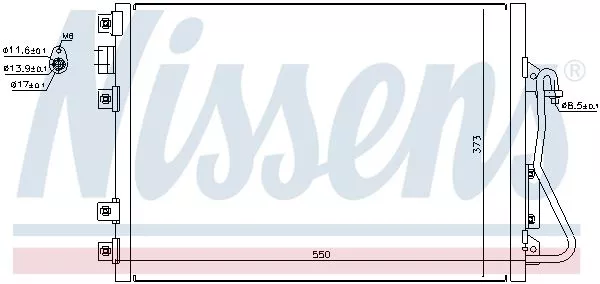 Nissens 94657 Радіатор кондиціонера
