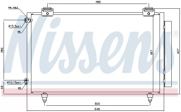 Nissens 94719 Радиатор кондиционера